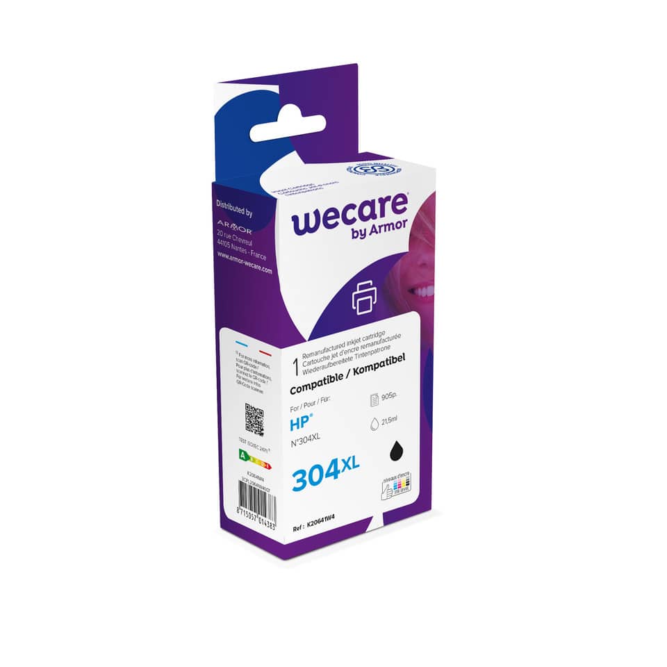 Cartuccia inkjet WECARE compatibile con HP N9K08AE - nero K20641W4