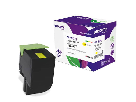 Toner alta resa WECARE compatibile con Lexmark 70C2HY0 - giallo K15825W4
