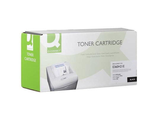 Toner Q-Connect compatibile con Lexmark E360H21E - nero K15150QC