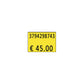 Etichette per prezzatrice Printex f.to 26x19 mm giallo removibili conf 10 rotoli da 600 etich. - B10/2619/FRG