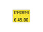 Etichette per prezzatrice Printex f.to 26x19 mm giallo removibili conf 10 rotoli da 600 etich. - B10/2619/FRG