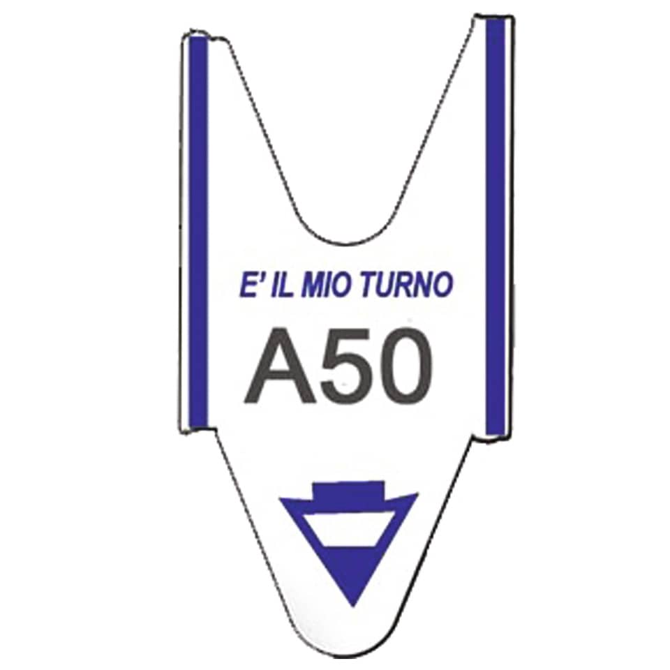 Rotolo tagliandi per eliminacode Printex 2000 tagliandi f.to lettera + 2 cifre blu - Conf. 5 pezzi - TR/ROLL/BLU