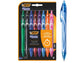 Penne gel a scatto BIC Gel-Ocity Quick Dry M 0,7 mm assortiti blister da 8 - 964770