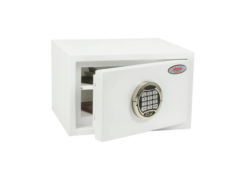 Cassaforte Phoenix bianco - Ral 9003 con serratura elettronica. 7 lt. SS1181 E