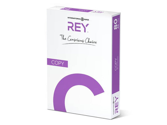 Carta per fotocopie A4 International Paper Rey Copy 153 CIE 80 g/m² Risma 500 ff bianco - RYCOP080X461