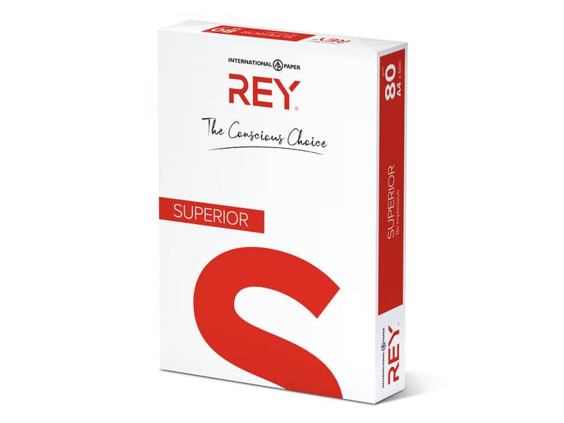 Carta per fotocopie A4 International Paper Rey Superior 170 CIE 80 g/m² Risma 500 fogli bianco - RYSDP080X453