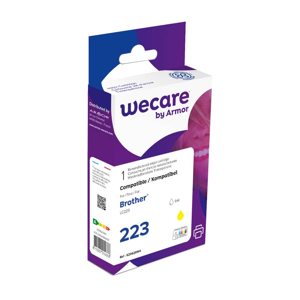 Cartuccia inkjet WECARE compatibile con Brother LC-223Y - giallo K20620W4