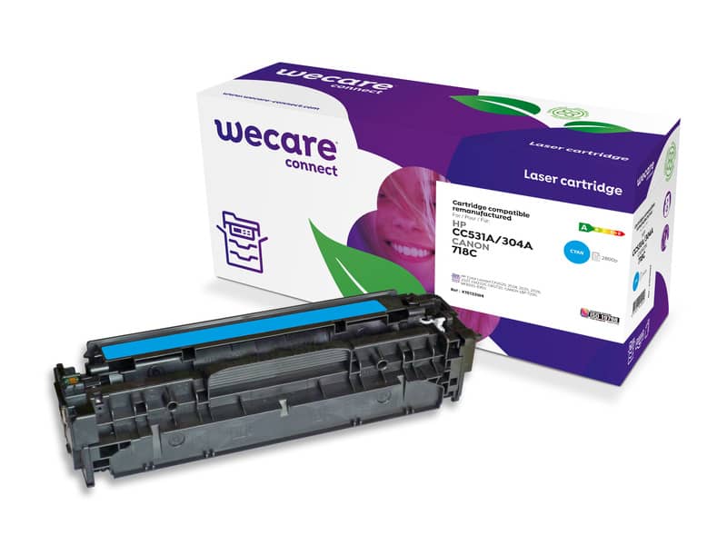 Toner WECARE compatibile con HP CC531A - ciano K15133W4