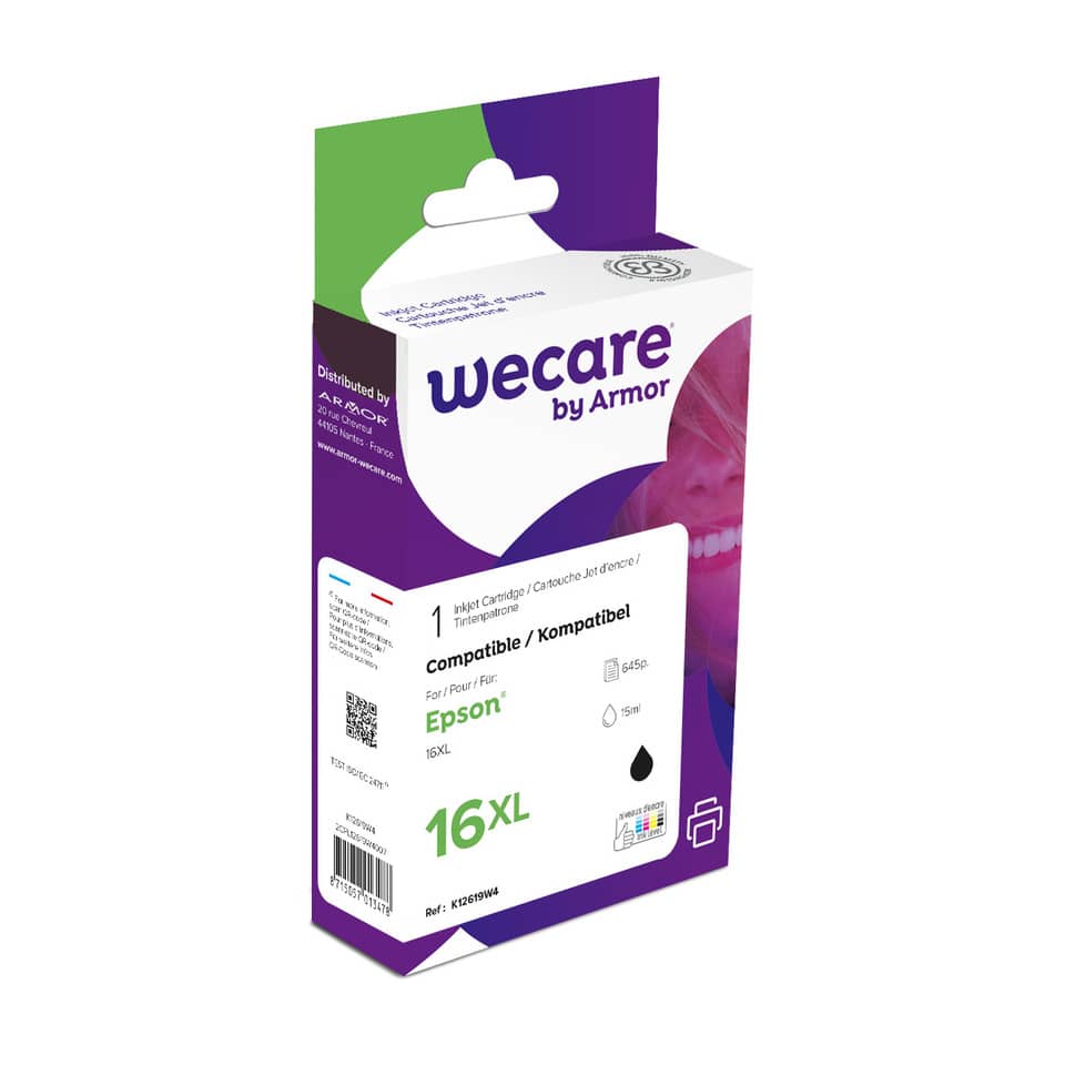 Cartuccia inkjet alta capacità WECARE compatibile con Epson C13T16314012 - nero K12619W4