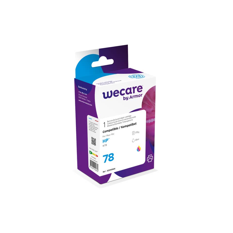 Cartuccia inkjet alta capacità WECARE compatibile HP C6578A - 3 colori K20109W4