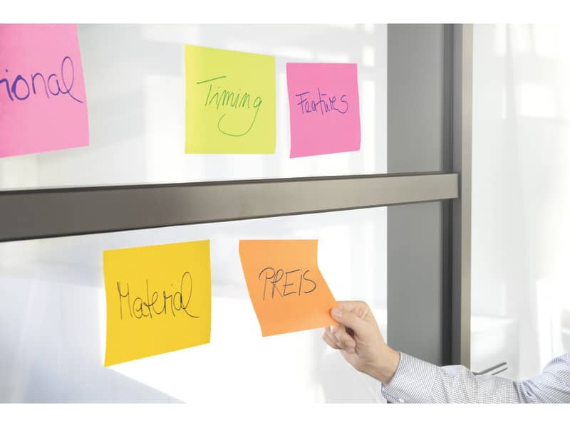 Foglietti riposizionabili Post-it® Super Sticky Meeting Notes Large assortiti conf. 4 blocchetti da 45 ff - 6845-SS EU
