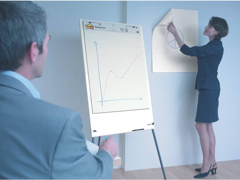 Blocco di fogli da parete Post-it® Super Sticky 63,5x77,5 cm bianco Conf. 2 pezzi - 559