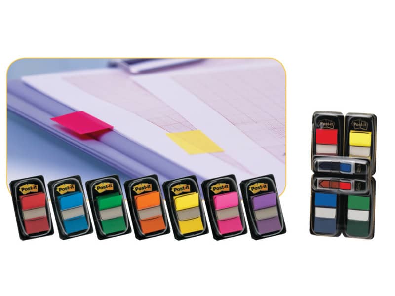 Segnapagina removibili Post-it® Index Medium con dispenser rosso 50 segnapagina - 680-1