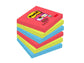Foglietti riposizionabili Post-it® Super Sticky Bora Bora 76x76 mm assortiti conf. 6 blocchetti da 90 ff - 654-6SS-JP
