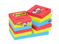 Foglietti riposizionabili Post-it® Super Sticky Bora Bora 47,6x47,6 mm assortiti conf. 12 blocc. da 90 ff - 622-12SS-JP