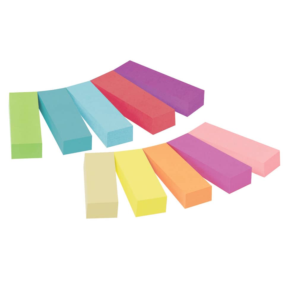 Segnapagina removibili in carta Post-it® Notes Markers assortiti 10 blocchetti da 50 fogli - 670-10AB-EU