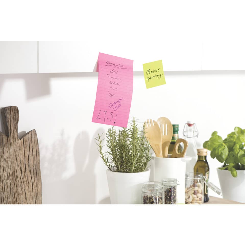 Foglietti Post-it® Super Sticky XXL Rio De Janeiro a righe assortiti conf. 3 blocchetti da 90 ff - 4690-SS3RIO-EU