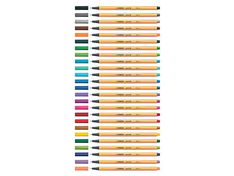 Fineliner Stabilo Point 88® 0,4 mm  nero - 88/46