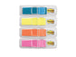 Segnapagina removibili Post-it® Index Mini con dispenser fluo assortiti 4 confezioni da 35 - 683-HF4EU