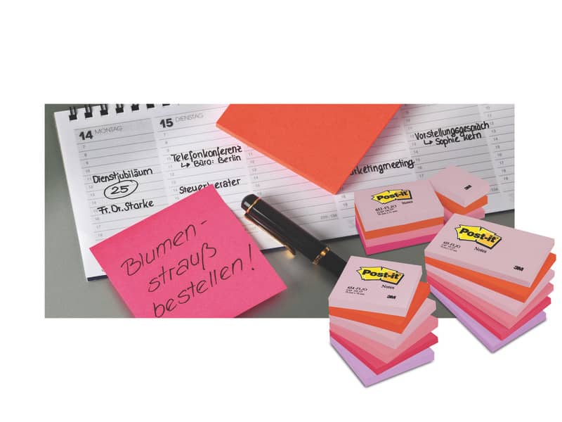 Foglietti riposizionabili classici Post-it® Notes 38x51 mm 100 ff Giallo Canary™  conf. da 12 - 653E