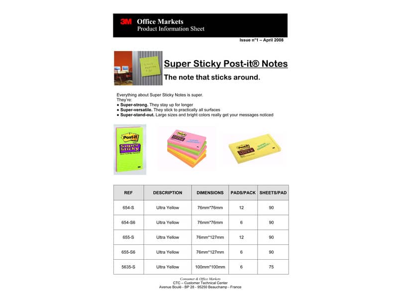 Foglietti riposizionabili Post-it® Super Sticky Notes a righe assortiti conf. 6 blocchetti da 90 ff - 675-6SSUC