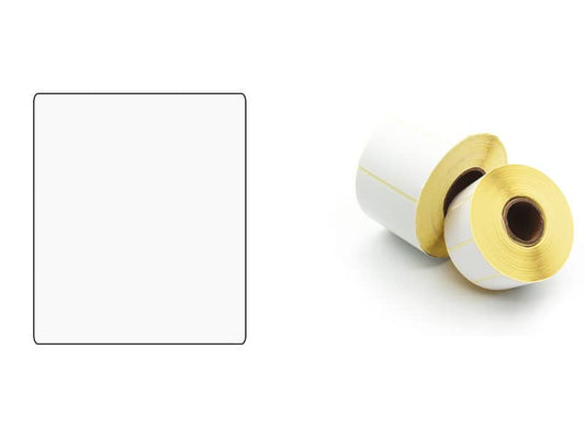 Etichette ad. in rotoli per stampanti trasf. termico diretto Printex 100x100 mm bianco perman. 500 pezzi - ETE100100