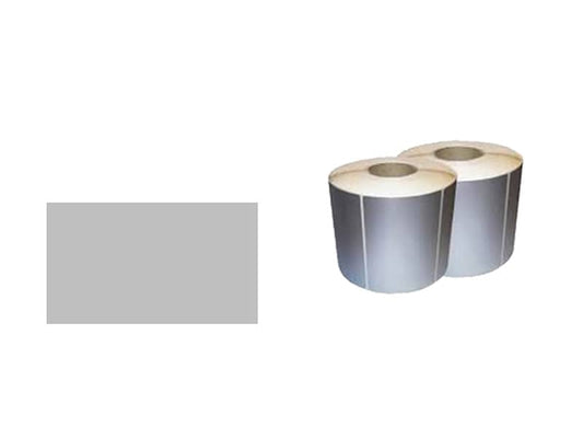 Etichette ad. in rotoli per stampanti trasf. termico Printex 58x38 mm argento permanente 1000 pezzi - ETT5838/ME