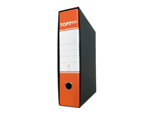 Registratore commerciale TOPToo con custodia dorso 8 cm arancio 23x30 cm - RMU8AR