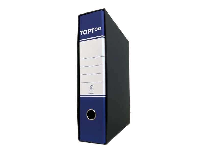 Registratore commerciale TOPToo con custodia dorso 8 cm blu 23x30 cm - RMU8BL