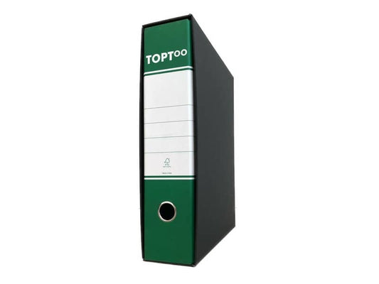 Registratore protocollo TOPToo con custodia dorso 8 cm verde 23x33 cm - RMP8VE