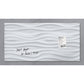 Lavagna magnetica in vetro Artverum SIGEL 91x46x1,5 cm White Wave RGL260