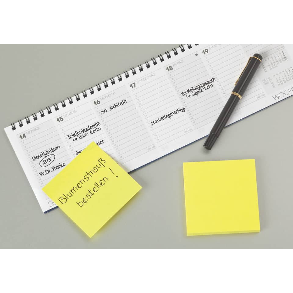 Foglietti riposizionabili classici Post-it® Notes 38x51 mm 100 ff Giallo Canary™  conf. da 12 - 653E