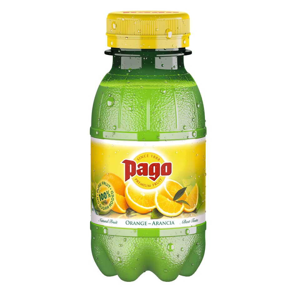 Succo di frutta PAGO Arancia 100% 200 ml conf. 12 pezzi - 12241291