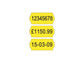 Etichette permamenti per prezzatrici Avery Dennison 12x26 mm 1 linea giallo Conf. da 10000 - FSR-10YP1226