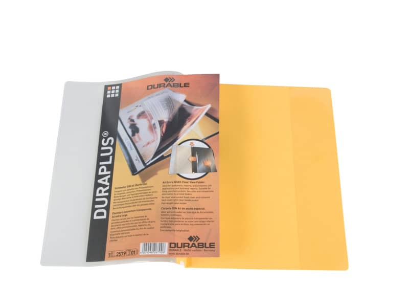 Cartellina ad aghi DURABLE DURAPLUS® A4 giallo 257904