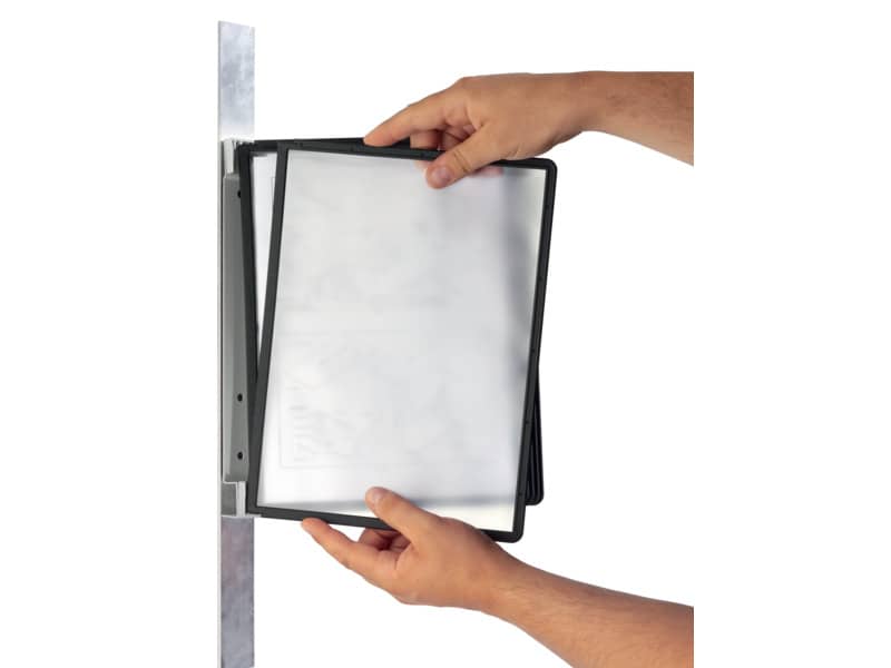 Leggio da parete DURABLE VARIO® MAGNET WALL 5 pannelli A4 nero - 591401