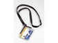 Portabadge Durable DELUXE 54x85 mm con cordoncino trasparente Conf. 10 pezzi - 820758