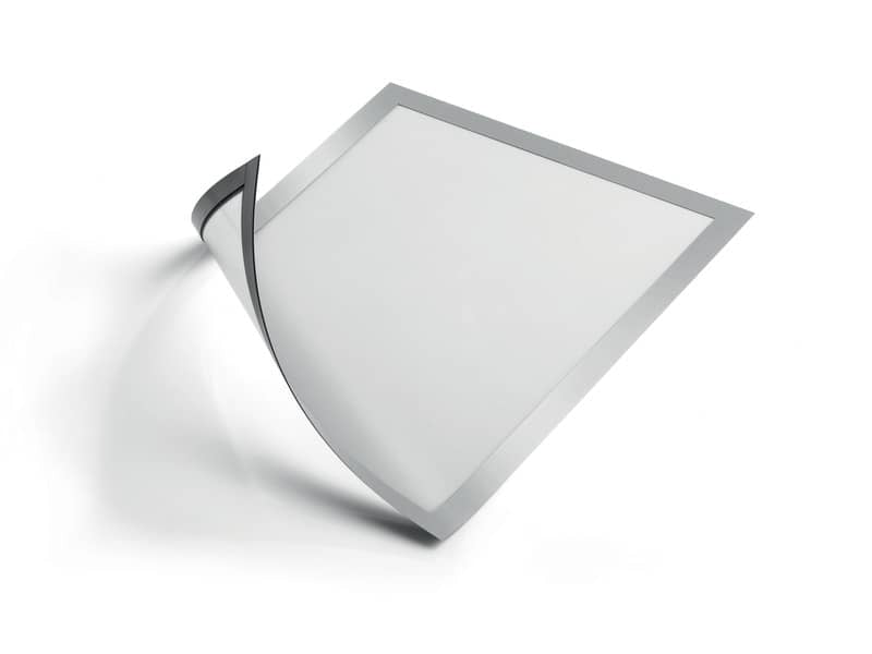 Cornici con pannello magnetico Durable DURAFRAME® MAGNETIC A4 PVC rigido argento met. 236x323 mm conf. 5 - 486923