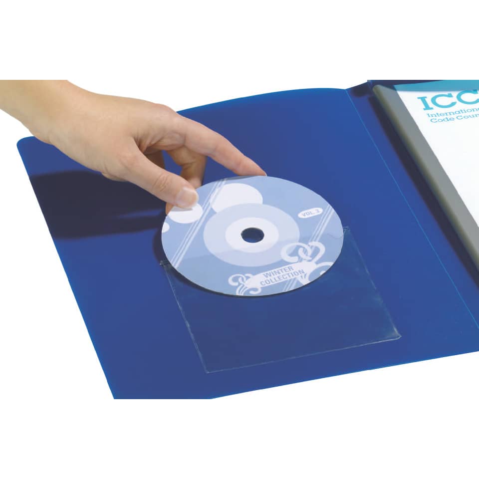Buste adesive DURABLE POCKETFIX® CD/DVD trasparente 127x127mm conf. 100 - 828019