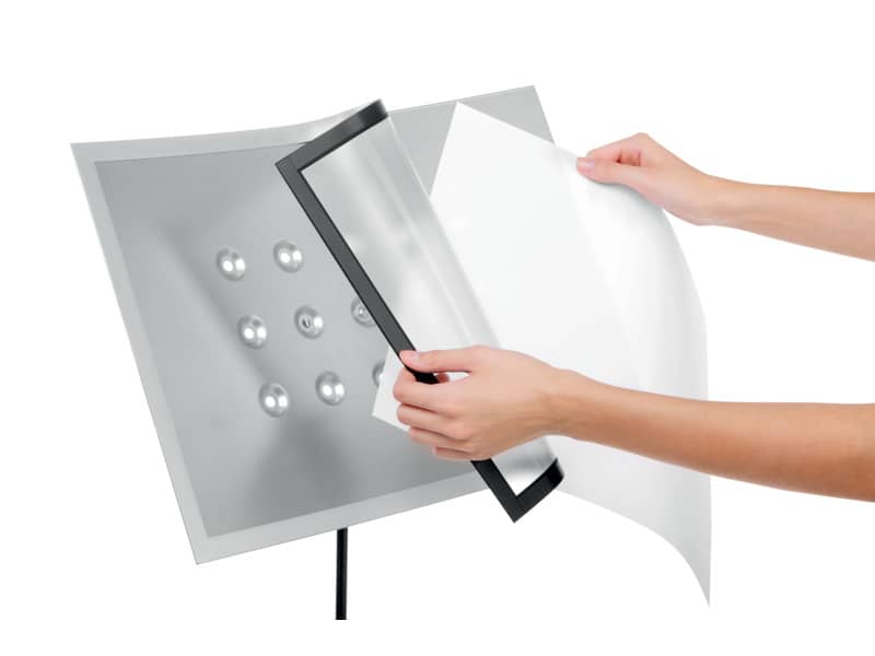 Espositore da terra DURABLE DURAVIEW® STAND A3 argento metallizzato - 498223