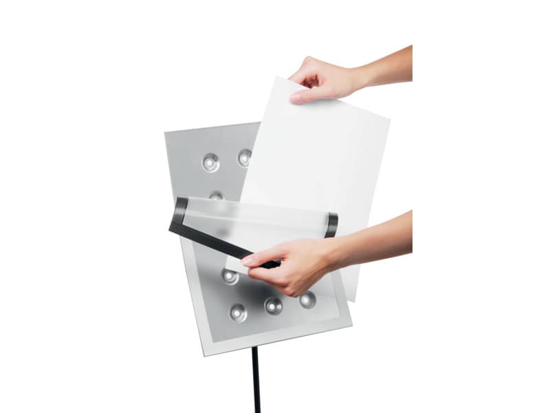 Espositore da terra DURABLE DURAVIEW® STAND A4 argento metallizzato - 498123
