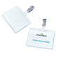 Portanomi con clip DURABLE tasca aperta trasparente inserto 60x90mm conf. 25 - 810619