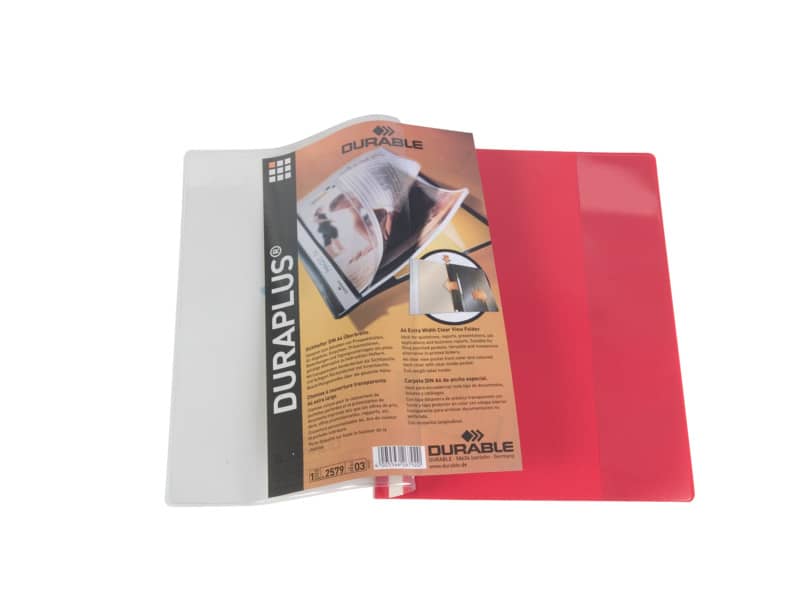 Cartellina ad aghi DURABLE DURAPLUS® A4 rosso 257903