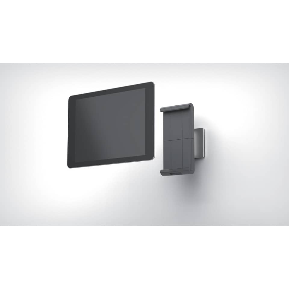 Porta tablet da muro DURABLE per tablet da 7" a 13" argento metallizzato 8,5x5x18cm - 893323