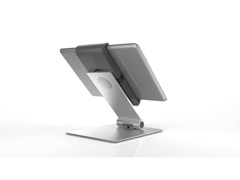 Porta tablet da tavolo DURABLE per tablet da 7" a 13" argento metallizzato 15,5x24,2x18,3cm - 893023