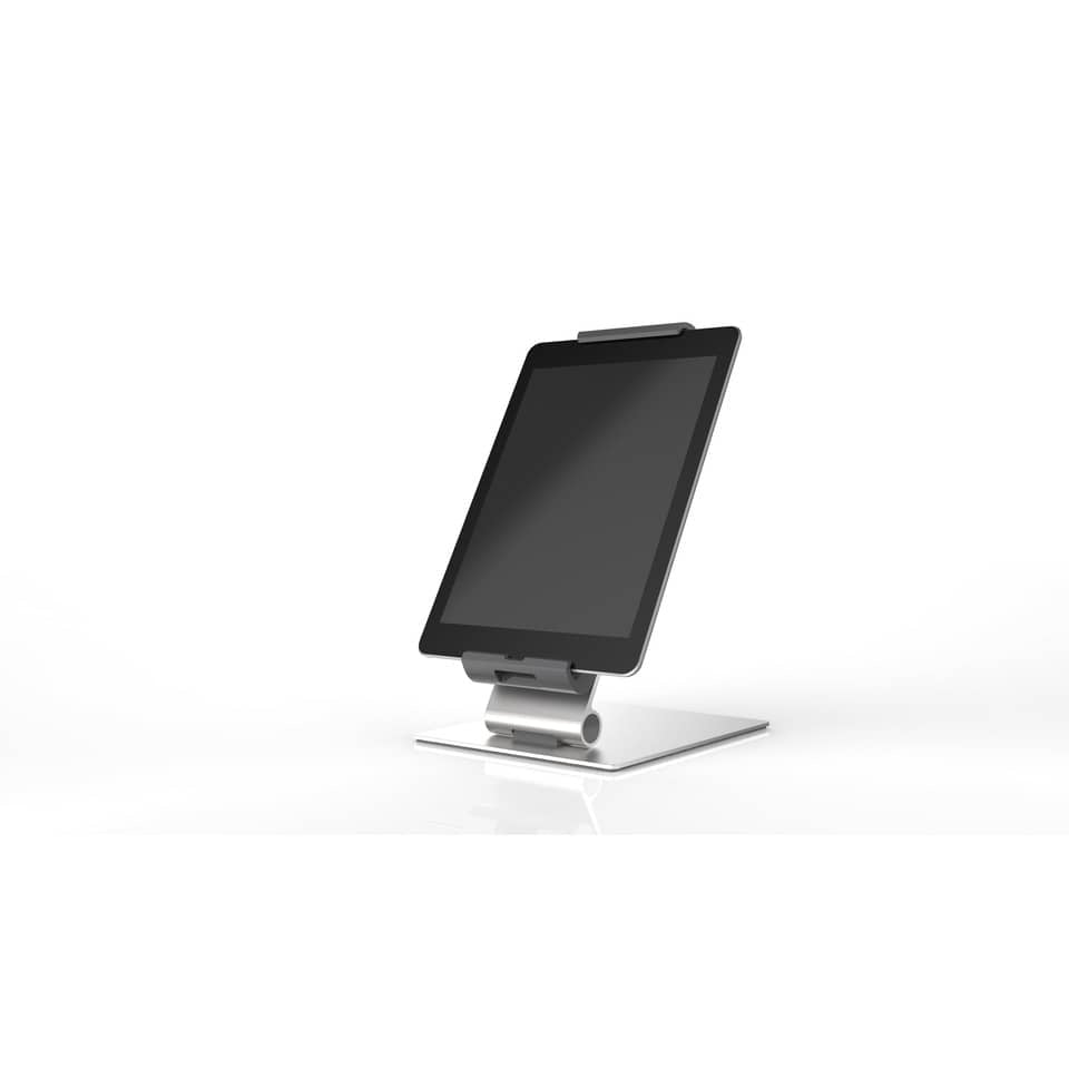 Porta tablet da tavolo DURABLE per tablet da 7" a 13" argento metallizzato 15,5x24,2x18,3cm - 893023