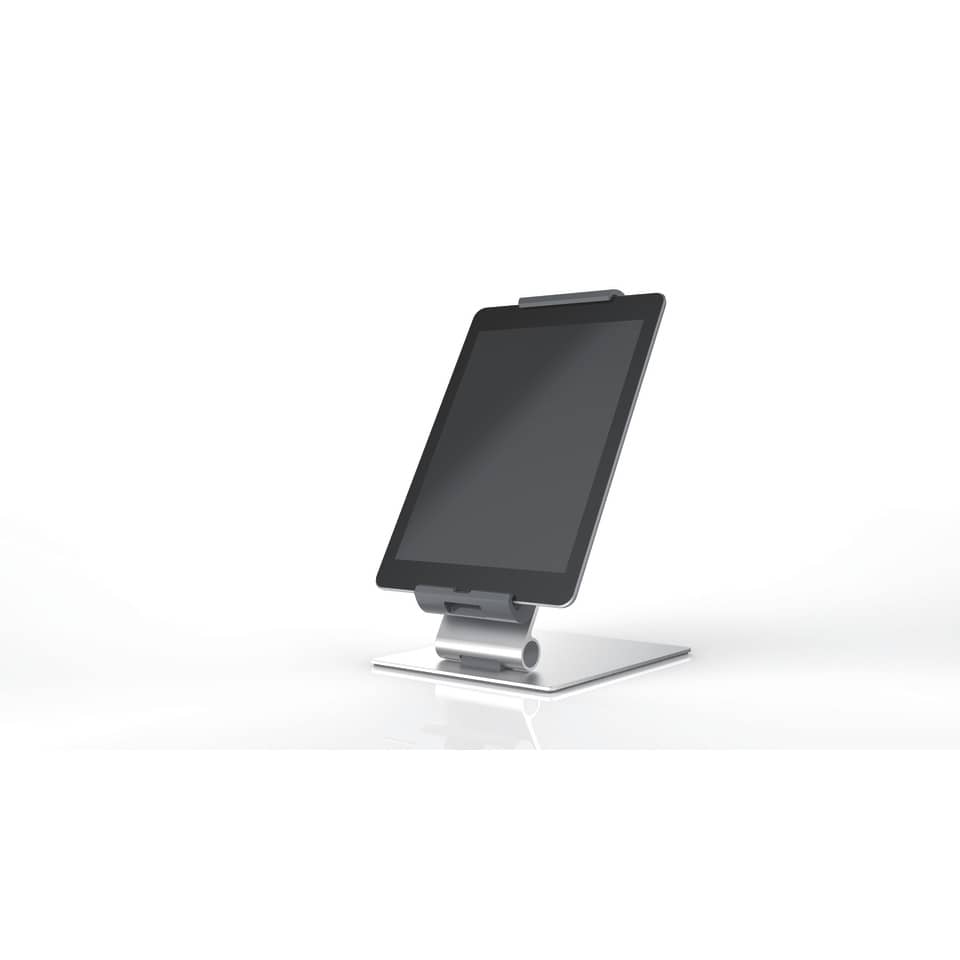 Porta tablet da tavolo DURABLE per tablet da 7" a 13" argento metallizzato 15,5x24,2x18,3cm - 893023