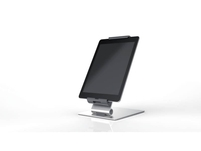Porta tablet da tavolo DURABLE per tablet da 7" a 13" argento metallizzato 15,5x24,2x18,3cm - 893023