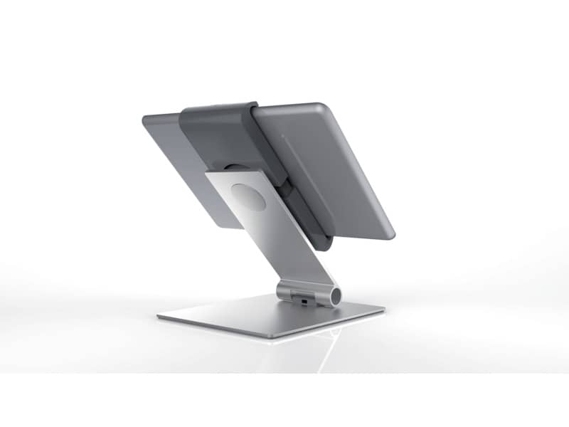 Porta tablet da tavolo DURABLE per tablet da 7" a 13" argento metallizzato 15,5x24,2x18,3cm - 893023