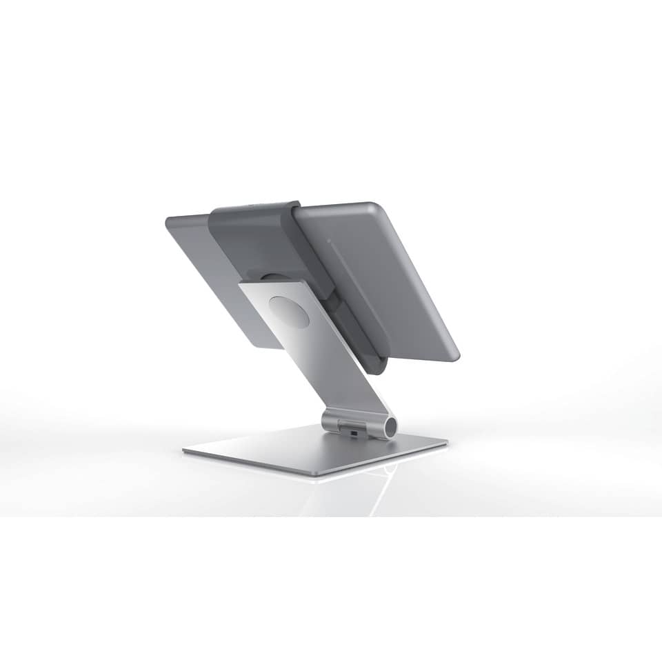 Porta tablet da tavolo DURABLE per tablet da 7" a 13" argento metallizzato 15,5x24,2x18,3cm - 893023
